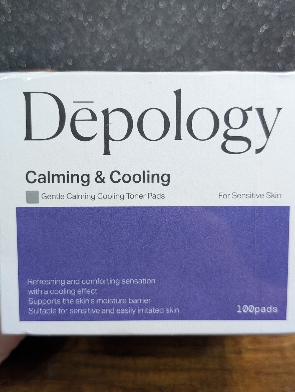 Depology Calming and Cooling Toner Pads for Sensitive Skin 100 Pads